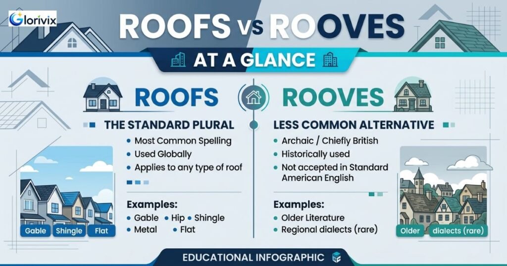 Roofs vs Rooves at a Glance