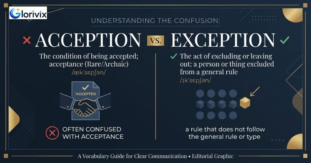Why People Mix Up Acception and Exception