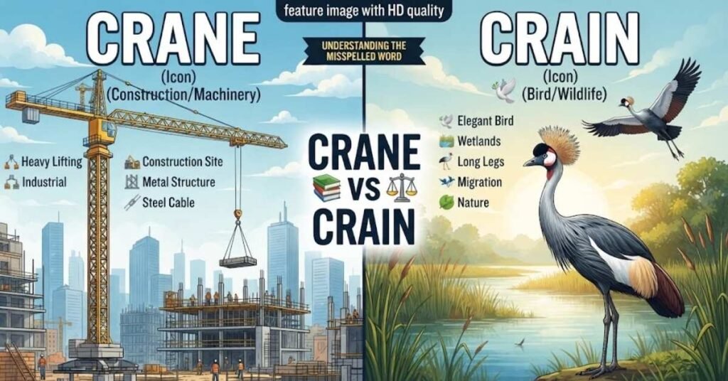 Crane vs Crain: Core Difference 📚⚖️