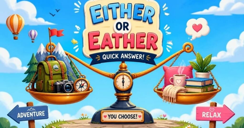 Either or Eather – Quick Answer