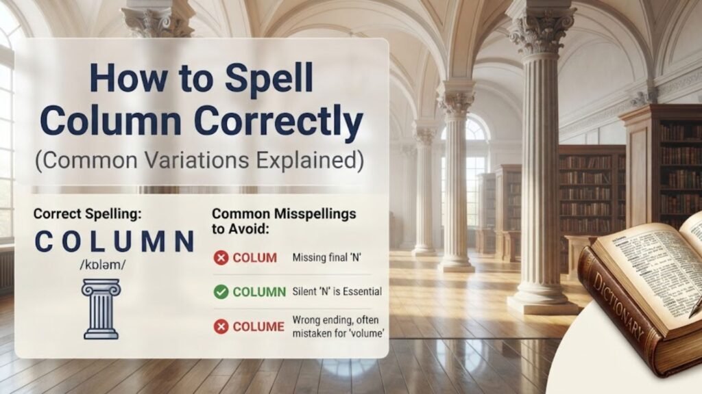 How to Spell Column Correctly (Common Variations Explained)