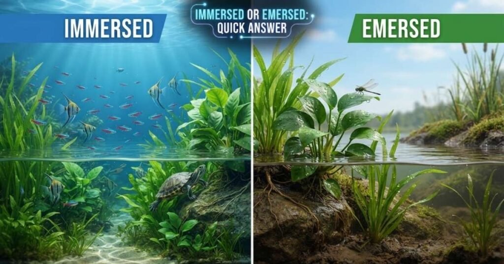 Immersed or Emersed: Quick Answer