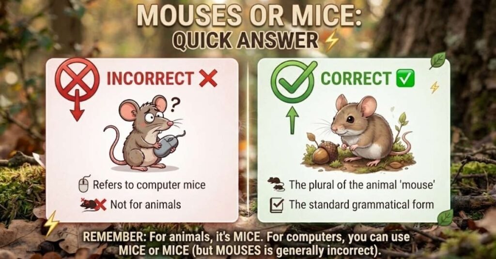 Mouses or Mice: Quick Answer ⚡