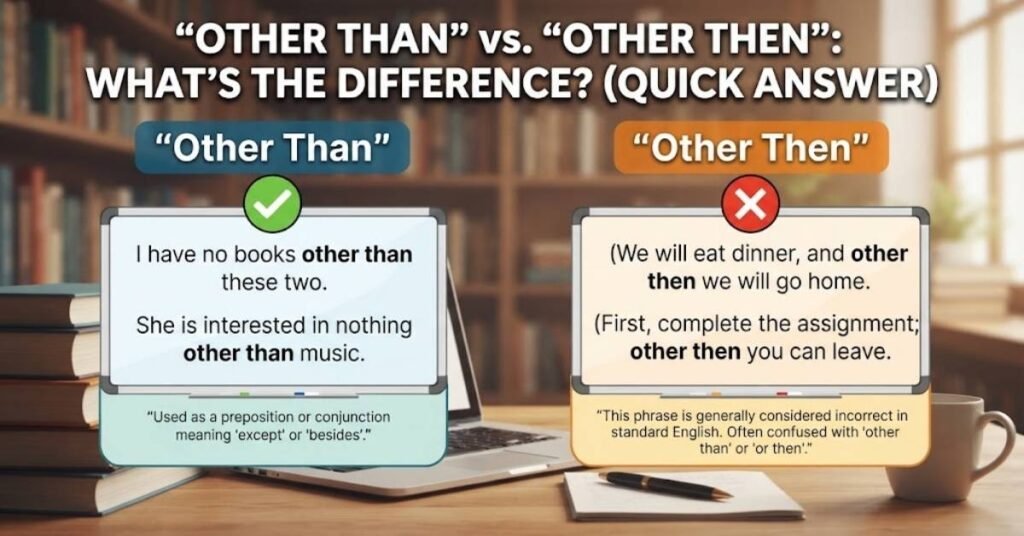 Other Than or Other Then: Quick Answer ✅