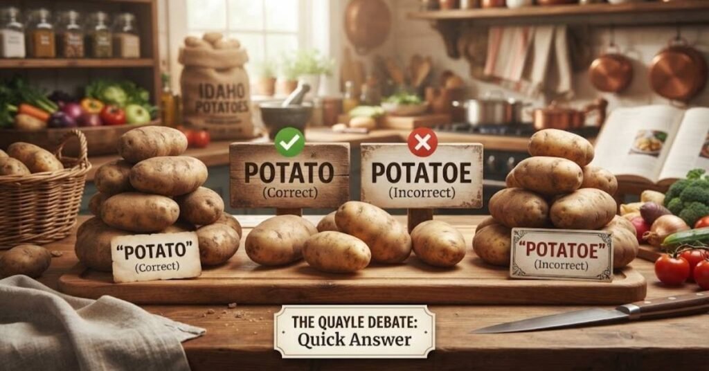 Potato or Potatoe: Quick Answer
