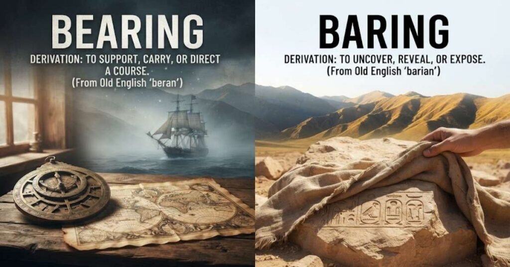 The Origin of Bearing or Baring