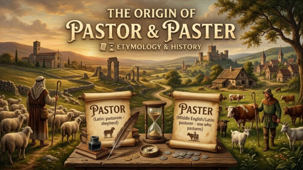 The Origin of Pastor and Paster 📜⏳