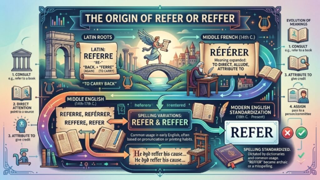 The Origin of Refer or Reffer