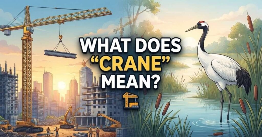 What Does "Crane" Mean? 🏗️