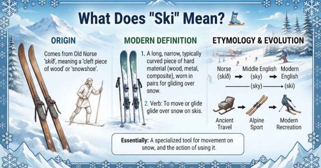 What Does "Ski" Mean? 🎿