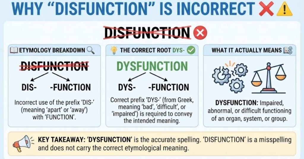Why "Disfunction" Is Incorrect ❌⚠️