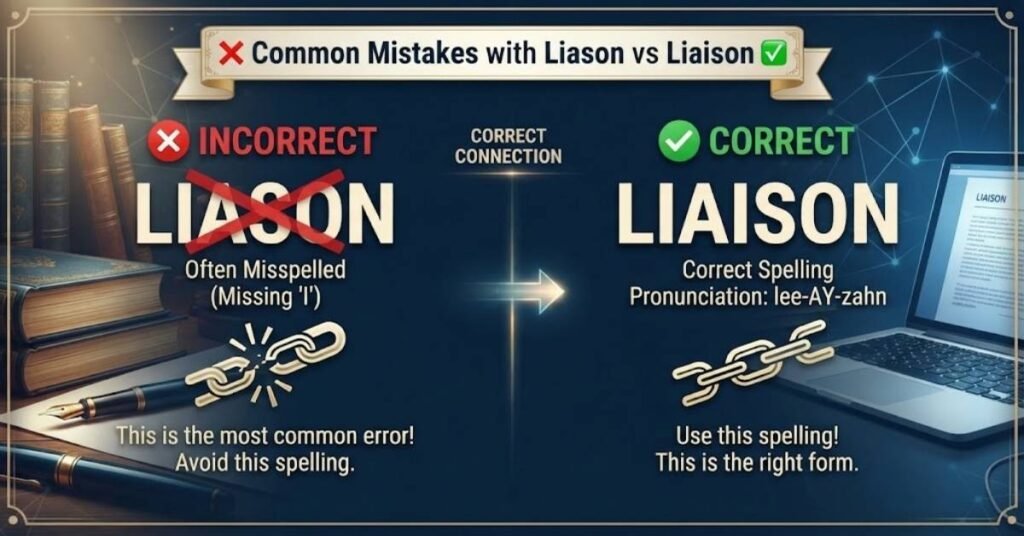 ❌ Common Mistakes with Liason vs Liaison