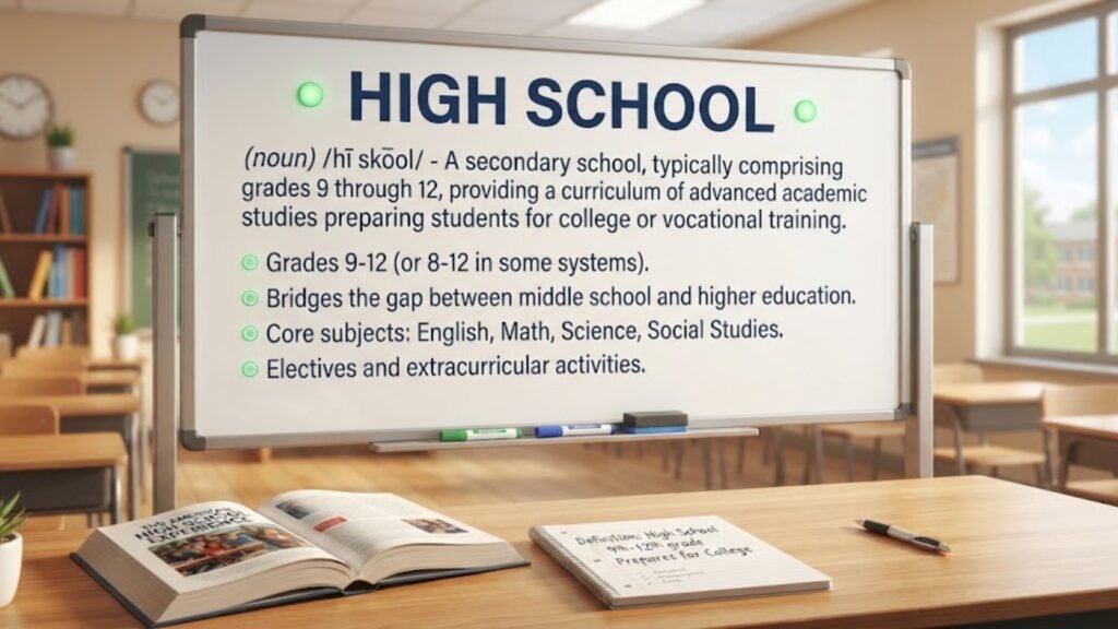 🟢 High School (Definition)