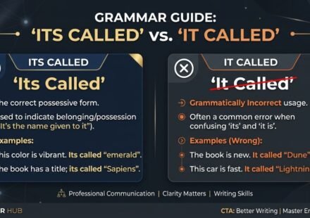 Its Called vs It Called: Which One Is Actually Correct?