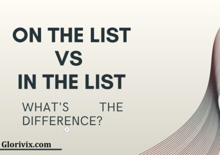On the List vs In the List