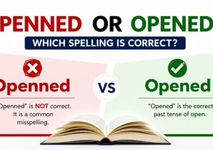 Openned or Opened? The Correct Spelling Explained