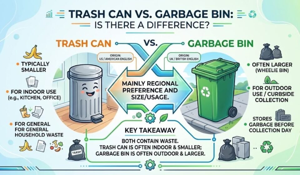 Trash Can vs Garbage Bin: Is There a Difference?