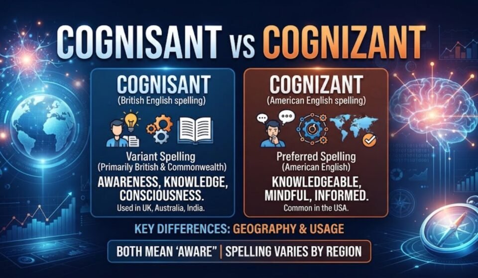 cognisant vs cognizant
