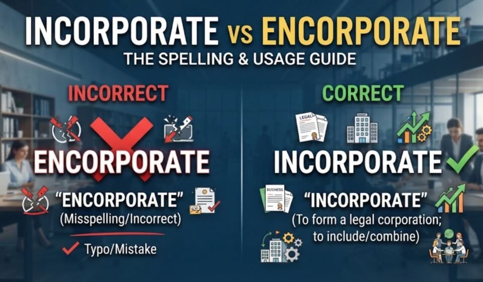 encorporate vs incorporate