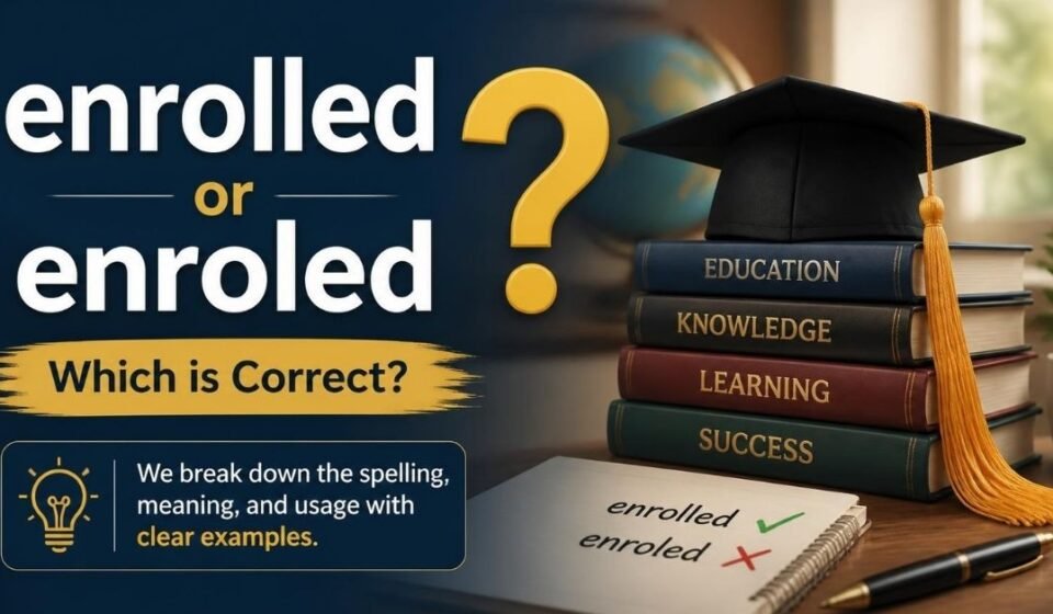 enrolled or enroled