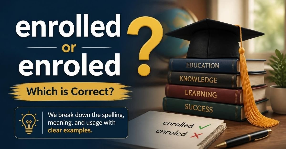 enrolled or enroled