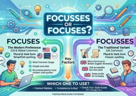 focusses or focuses