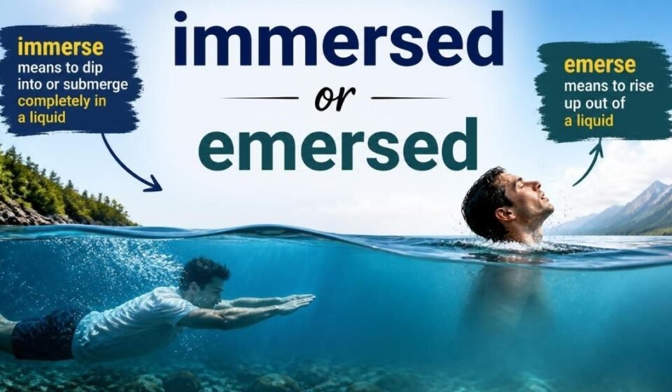 immersed or emersed