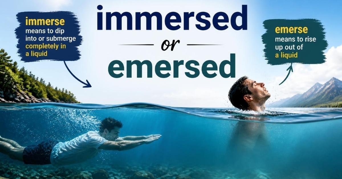 immersed or emersed