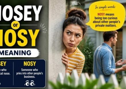 nosey or nosy meaning