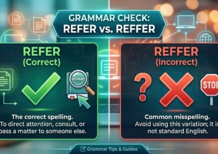 refer or reffer