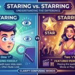 staring vs starring
