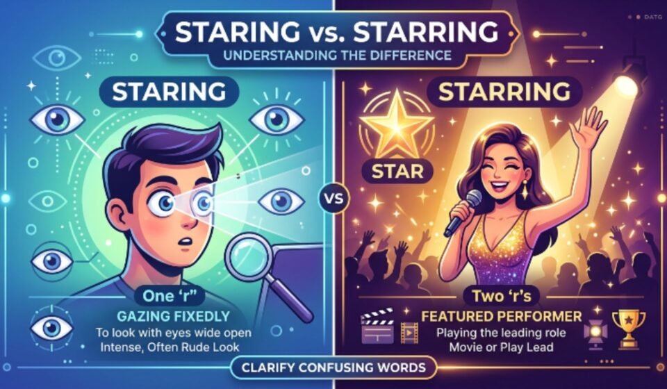 staring vs starring