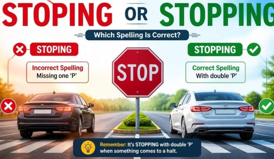 stoping or stopping